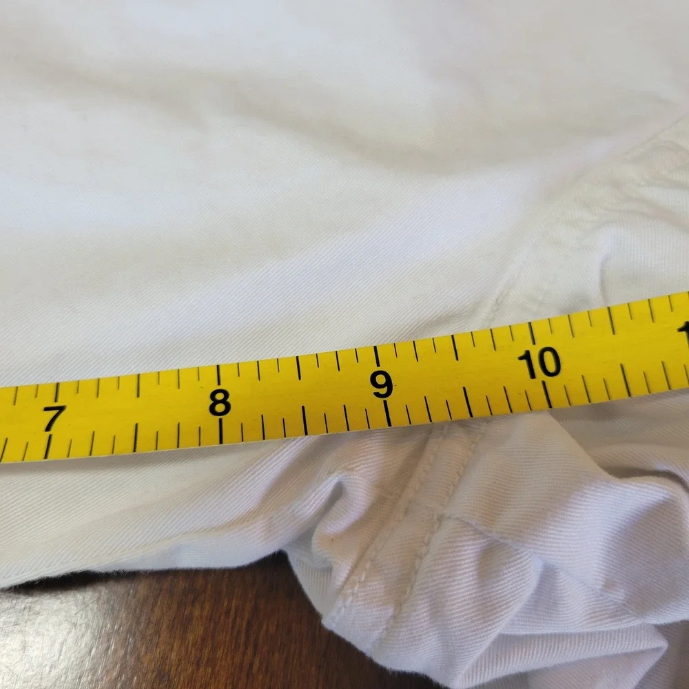 Polo Ralph Lauren Stretch Classic Fit Chino Shorts Mens 31 White Cotton Twill